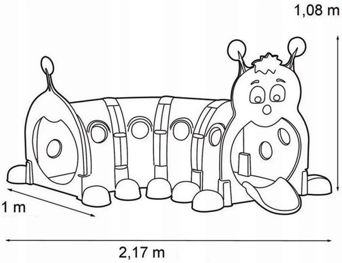 Модульный игровой туннель Feber Caterpillar (Multicolor) - 3