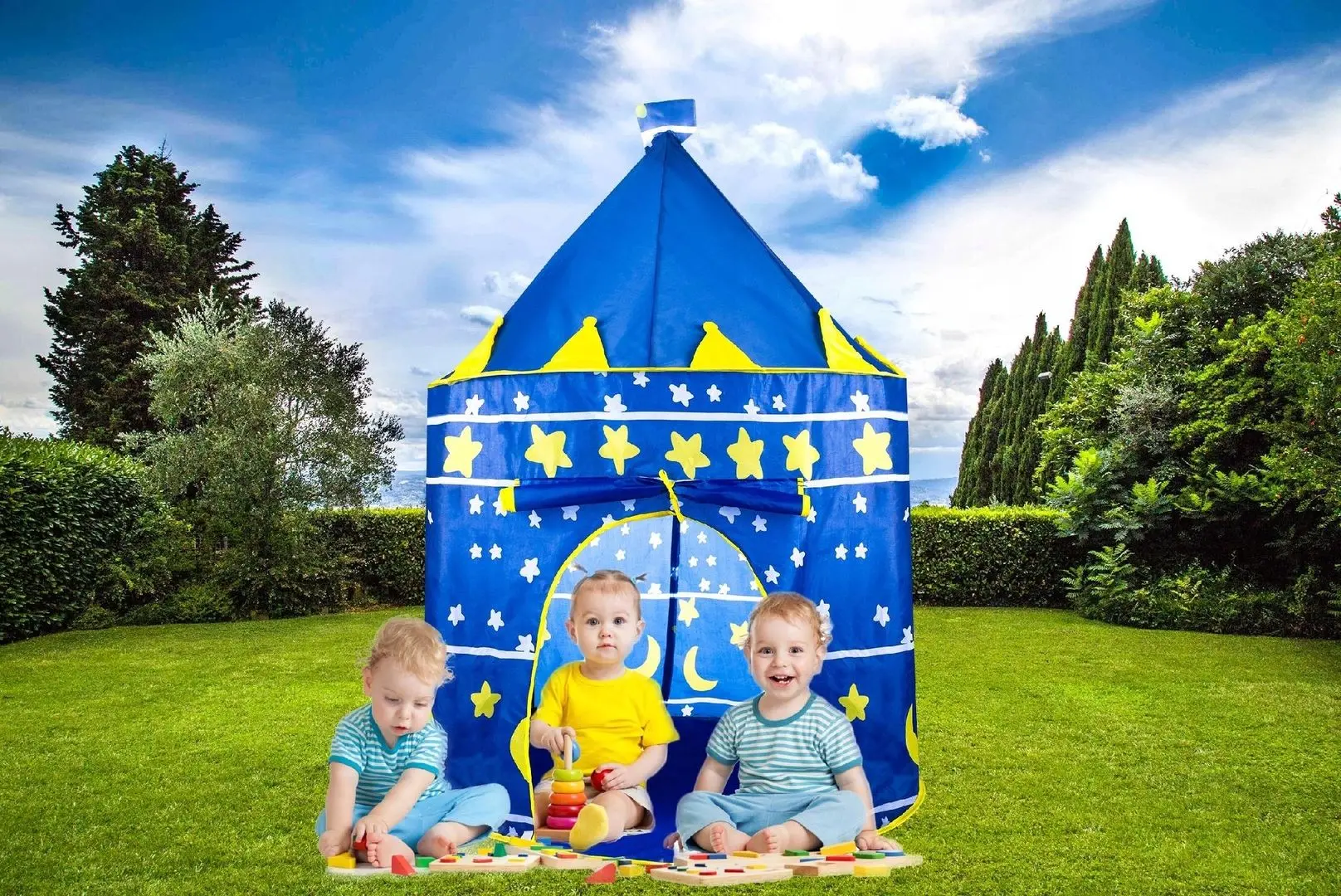Cort pentru copii Gotel L44H (Blue/Yellow) - 4