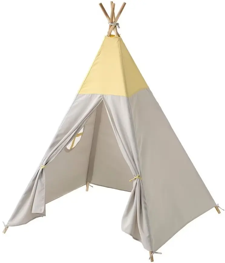 Cort pentru copii Ikea Hovlig (Gri/Galben)