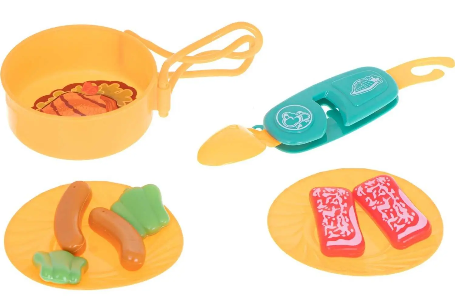 Cort pentru copii + set camping Ikonka B39017866 (Turquoise/Orange) - 6