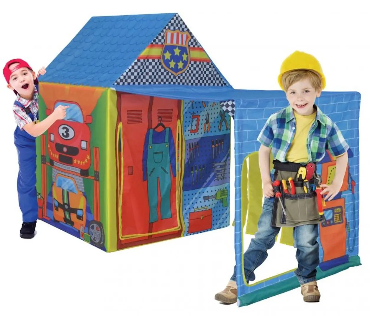 Палатка детская iPlay Workshop Mechanic's 8174 (Blue/Red) - 6