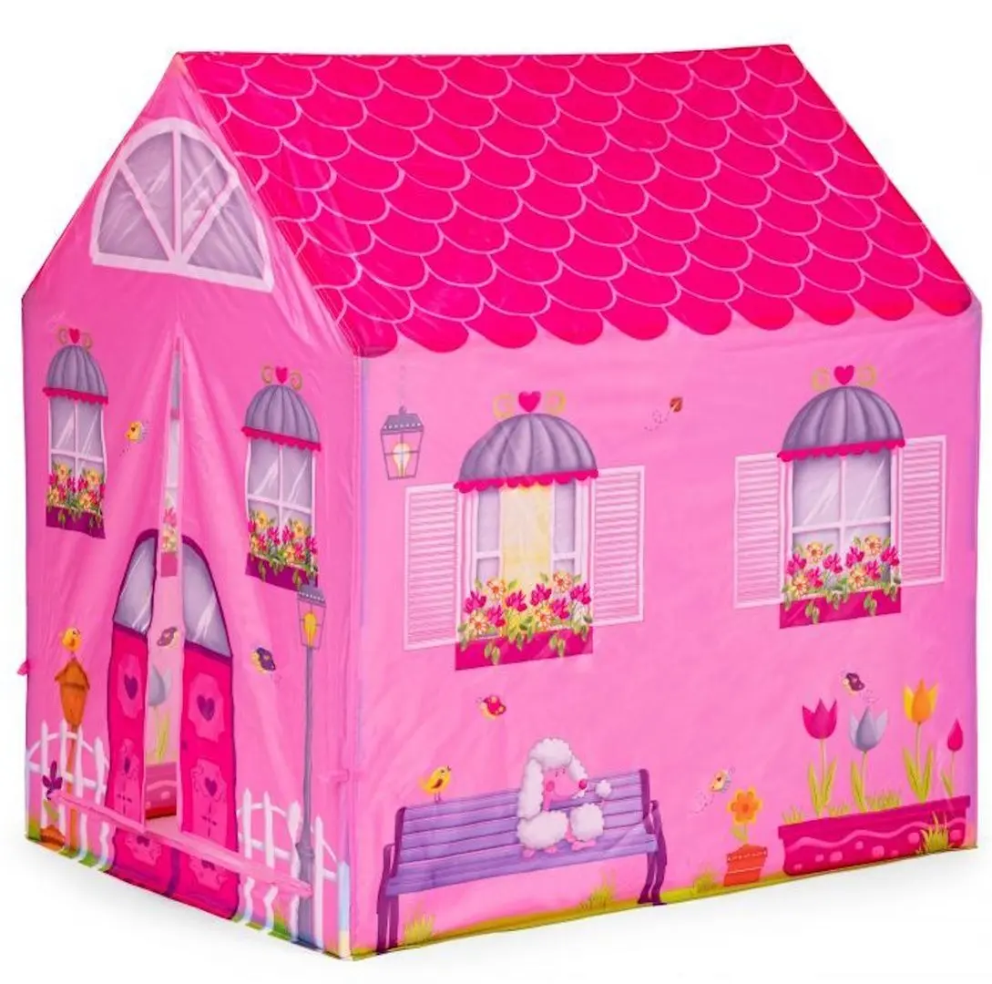 Палатка детская с туннелем iPlay 8326 (Pink) - 2