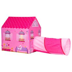 Cort pentru copii cu tunel iPlay 8326 (Pink)