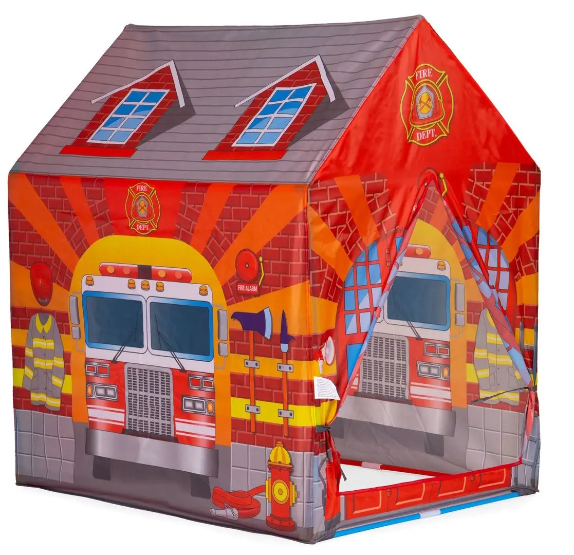 Палатка детская с туннелем iPlay Fireman's 8322 (Red/Purple) - 2