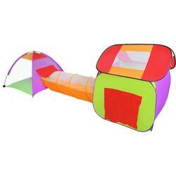 Căsuţă pentru joacă cu tunel şi mingi Iso Trade 2881 (Multicolor) Thumb