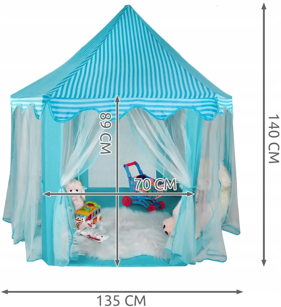 Cort pentru copii Iso Trade Castle Princesses 6104 (Blue) - 5
