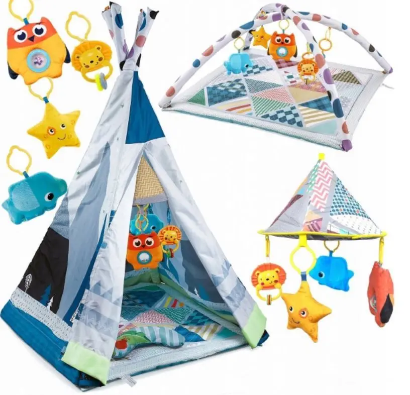 Сovoras de joaca cu tent Jumi CD-910119 (Blue)