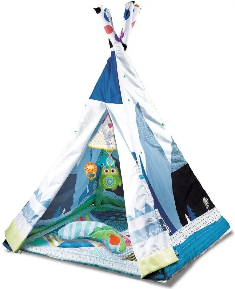 Cort + covoras de joaca 2in1 Kikka Boo Adventure 31201010248 (Blue)