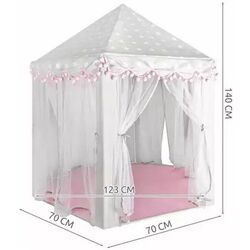 Cort pentru copii Kruzzel Castle Princesses 8772 (Gray/Pink) Thumb