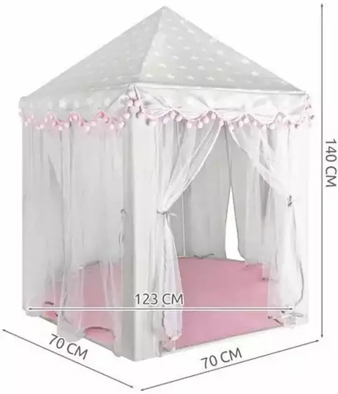 Cort pentru copii Kruzzel Castle Princesses 8772 (Gray/Pink)