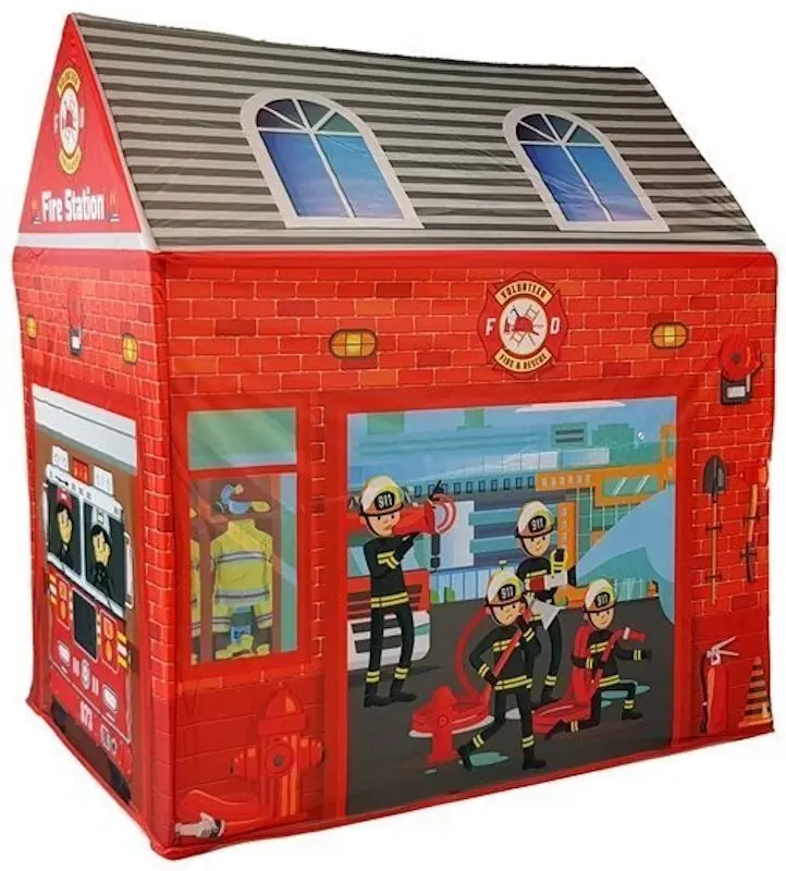 Cort de joaca LeanToys Base Fire Department (Red) - 2