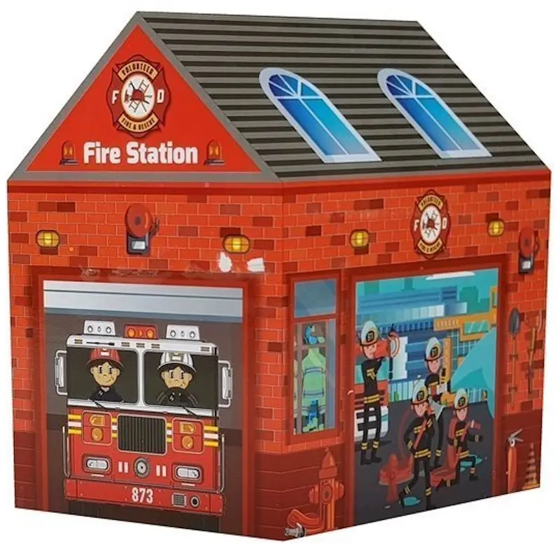 Cort de joaca LeanToys Base Fire Department (Red) - 3
