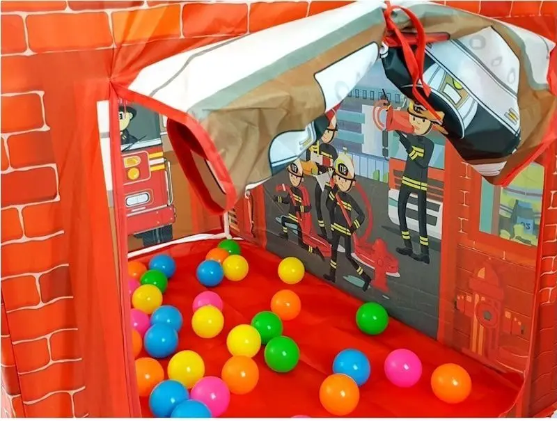 Cort de joaca LeanToys Base Fire Department (Red) - 4