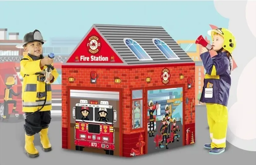 Cort de joaca LeanToys Base Fire Department (Red) - 5