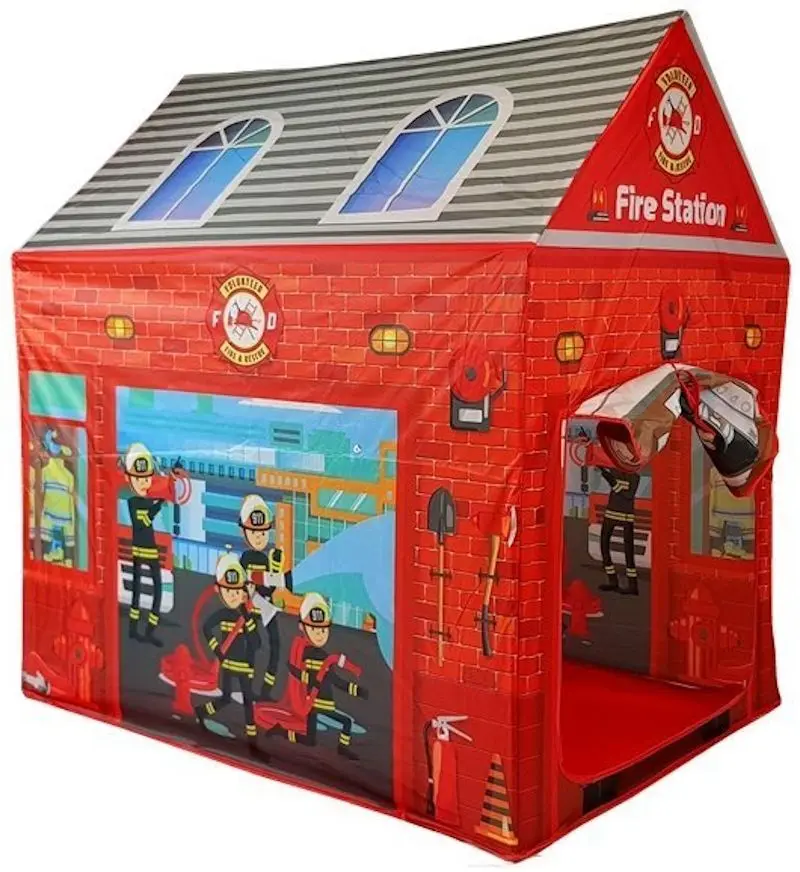 Cort de joaca LeanToys Base Fire Department (Red)