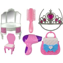 Игровая палатка LeanToys Crown Princess Beauty Salon (Pink) Thumb