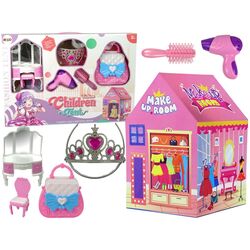 Игровая палатка LeanToys Crown Princess Beauty Salon (Pink) Thumb