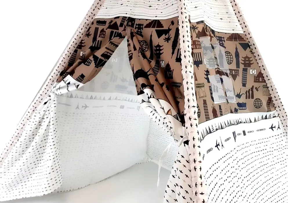 Игровая палатка LeanToys My Dinosaurs World 7594 (White/Brown) - 3