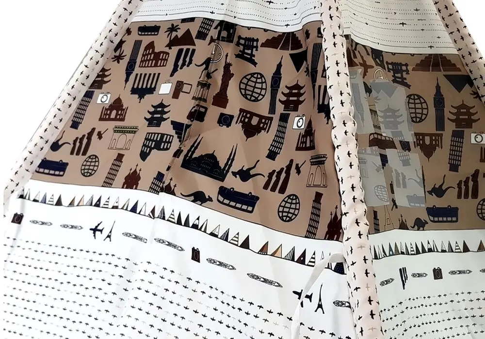 Игровая палатка LeanToys My Dinosaurs World 7594 (White/Brown) - 2