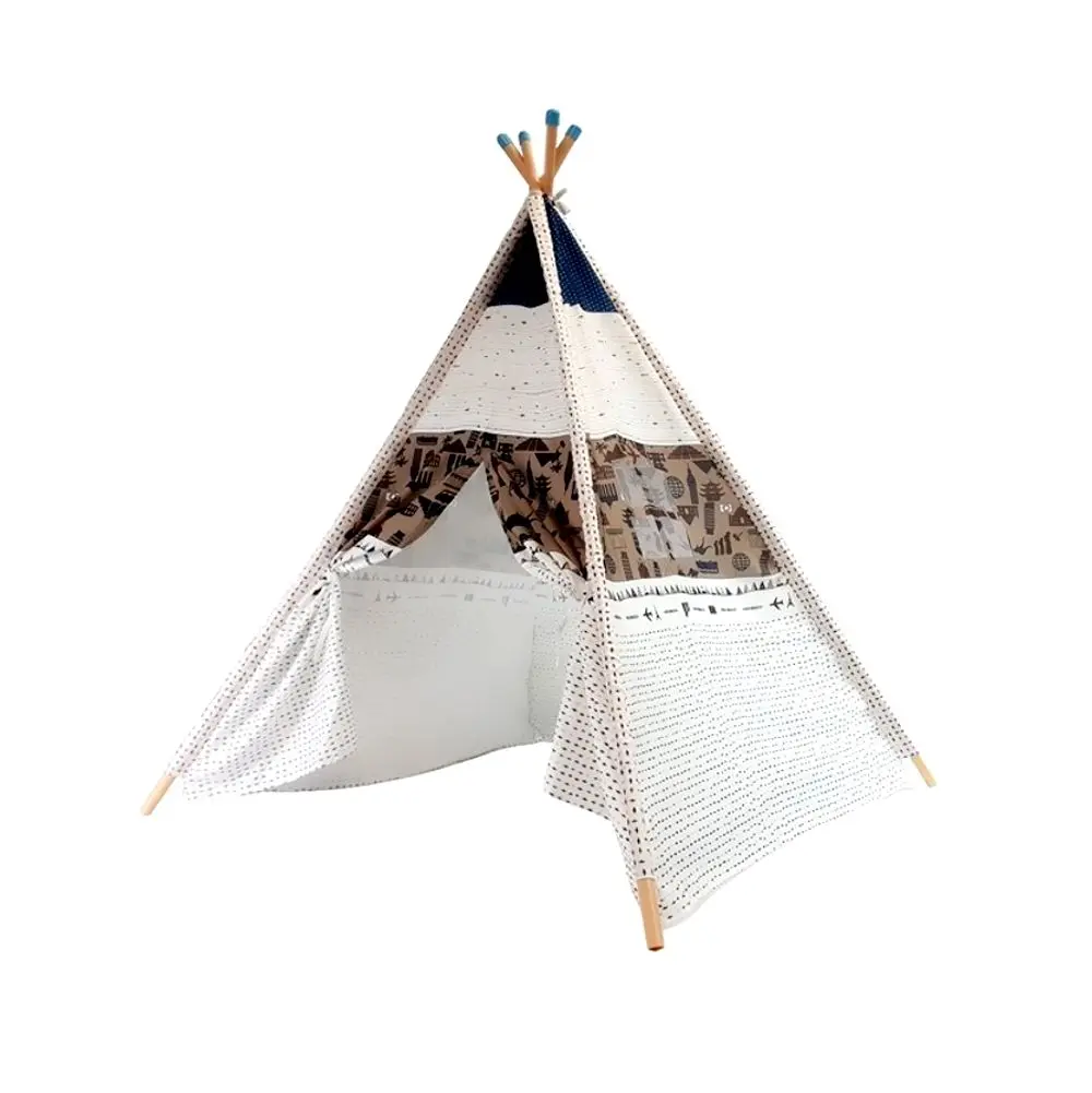 Игровая палатка LeanToys My Dinosaurs World 7594 (White/Brown)