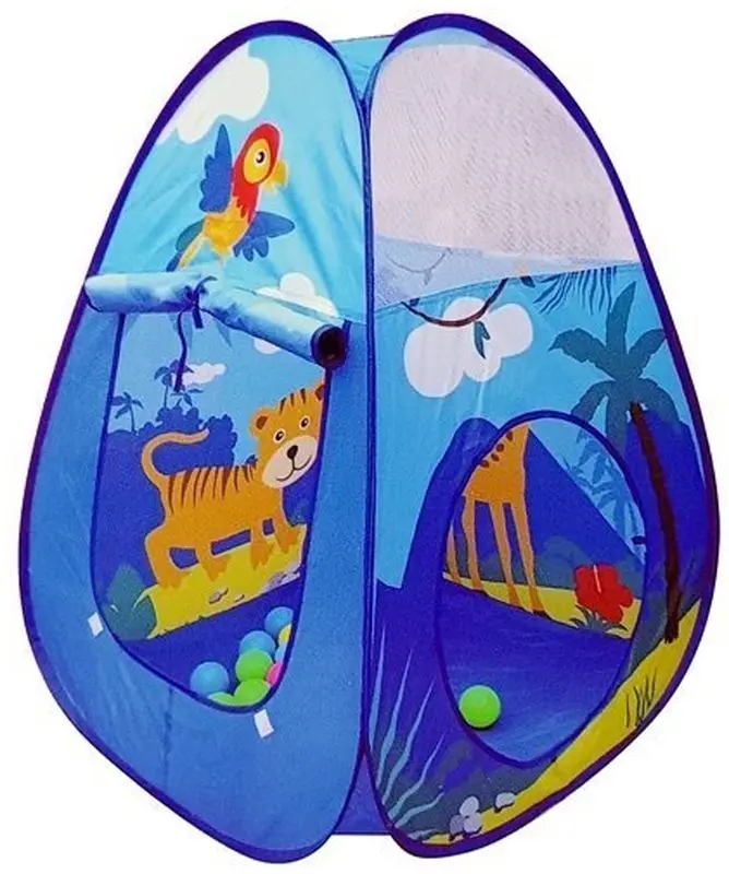 Complex de joaca LeanToys Tunnel Tent Dry Pool (Blue) - 4