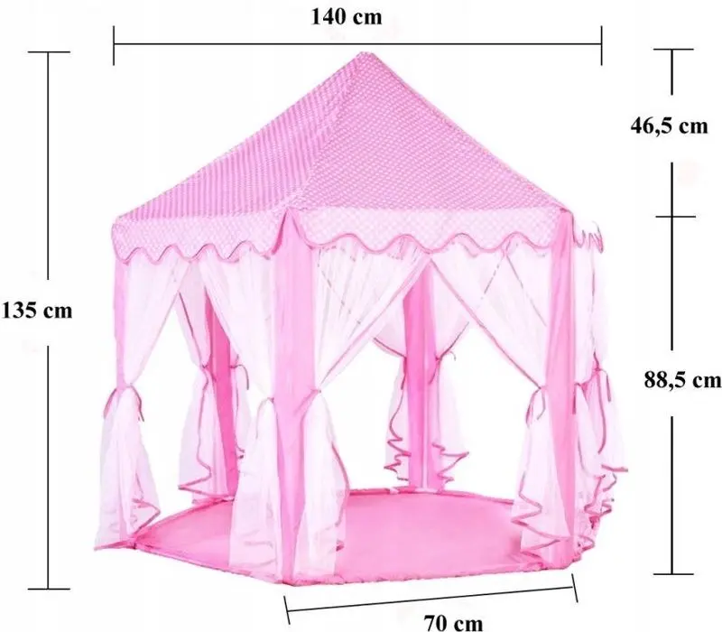 Палатка детская LeanToys 7186 (Pink) - 2