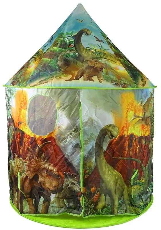 Cort pentru copii LeanToys Dinosaurs Garden 9504 (Green)