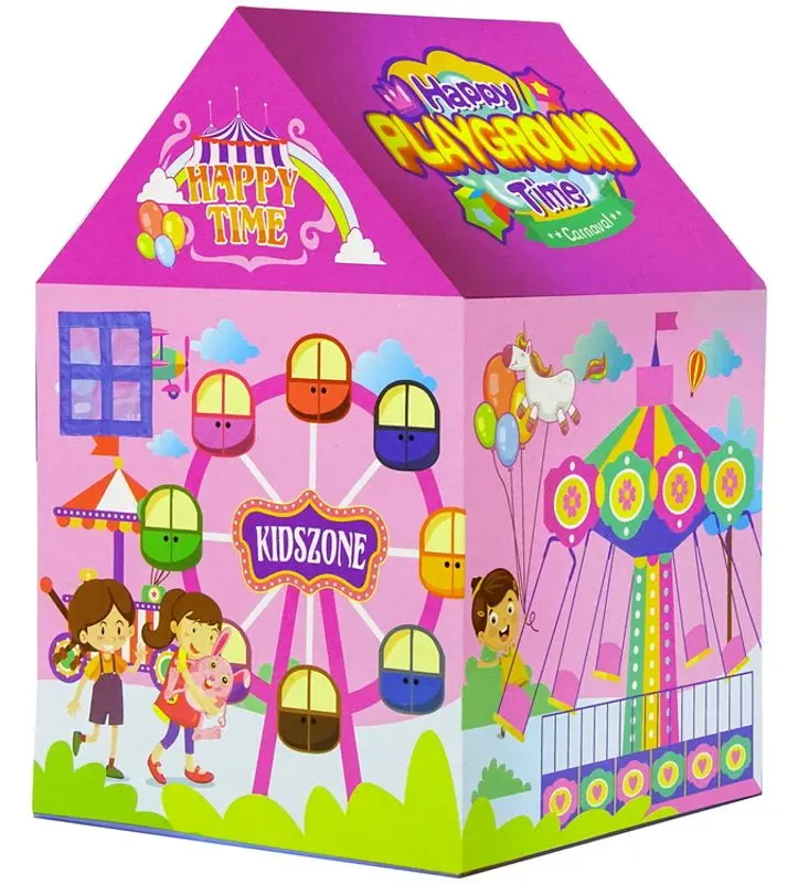 Палатка детская LeanToys Funfair House (Pink)