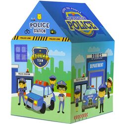Cort pentru copii LeanToys Police (Blue)