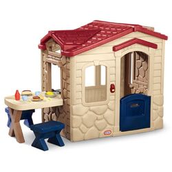 Casuta pentru joaca Little Tikes 170621 (Beige/Red)