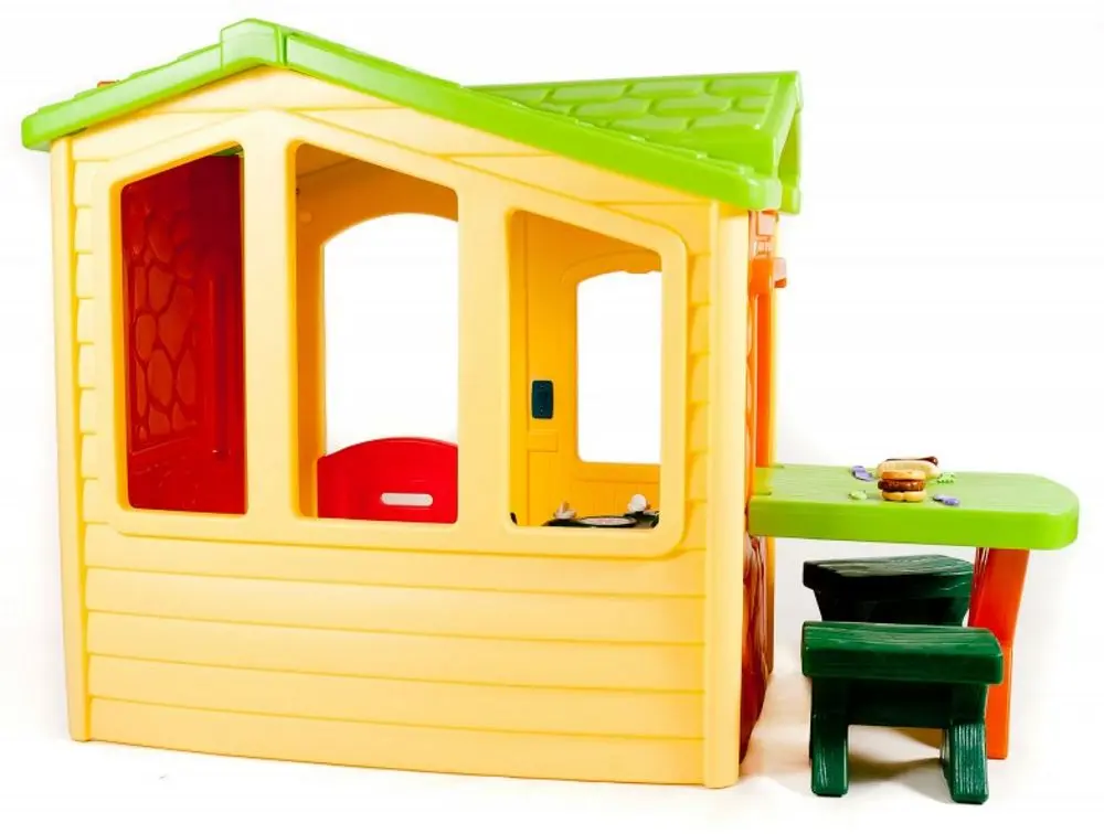 Casuta pentru joaca Little Tikes 172298 (Yellow/Green) - 3