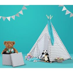 Cort pentru copii Mobhaus Etent (Gray/White) Thumb