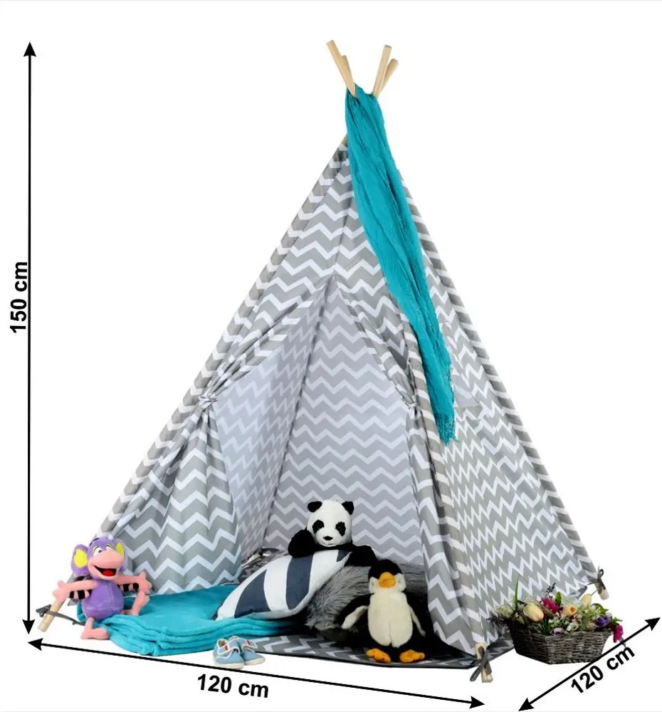 Cort pentru copii Mobhaus Etent (Gray/White) - 9