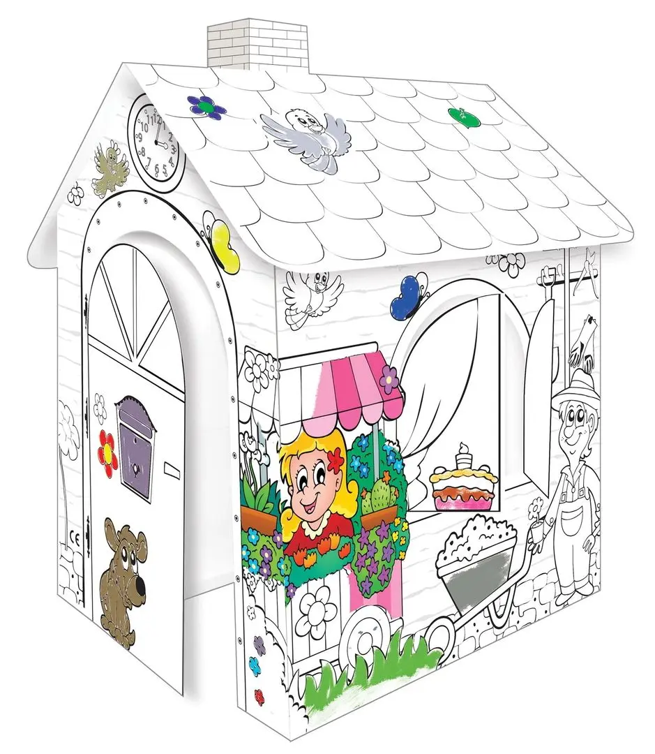 Дом-раскраска MochToys 10721 (White)