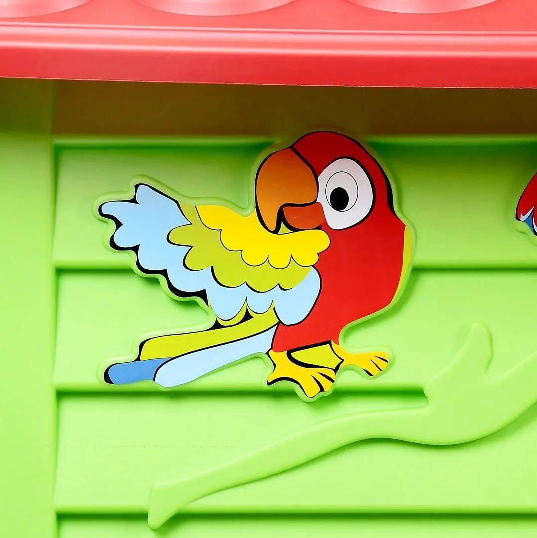 Casuta pentru joaca Mochtoys 165x120x120.5 (Green/Yellow) - 4