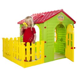 Casuta pentru joaca Mochtoys 165x120x120.5 (Green/Yellow) Thumb