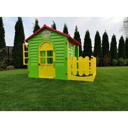 Casuta pentru joaca Mochtoys 165x120x120.5 (Green/Yellow) Thumb