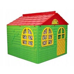 Casuta pentru joaca MyKids 02550/3 129x129x120 (Green/Red)