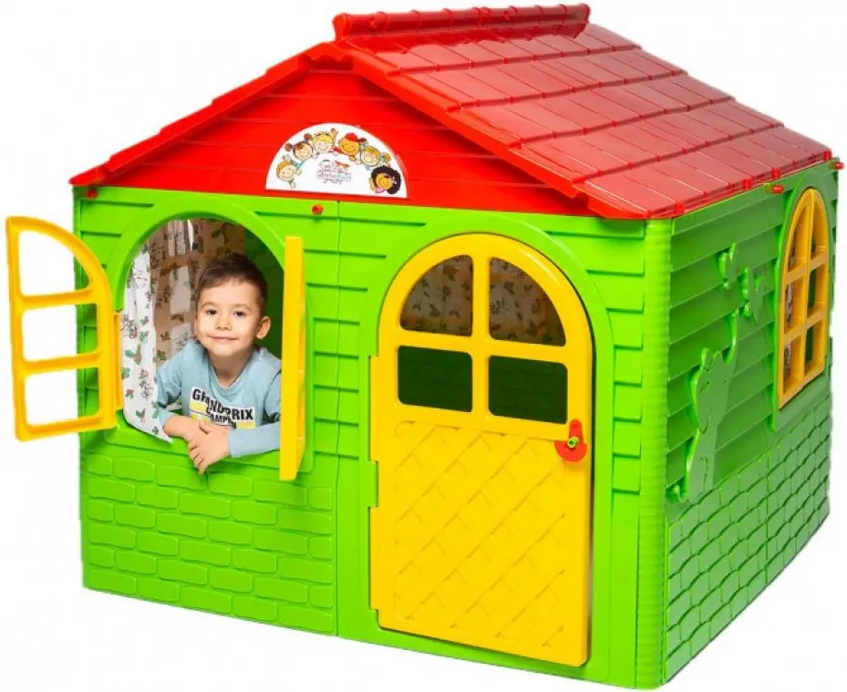 Игровой домик MyKids 02550/3 129x129x120 (Green/Red)