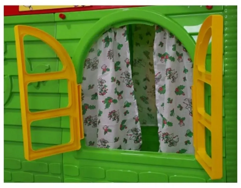 Игровой домик MyKids 02550/3 129x129x120 (Green/Red)