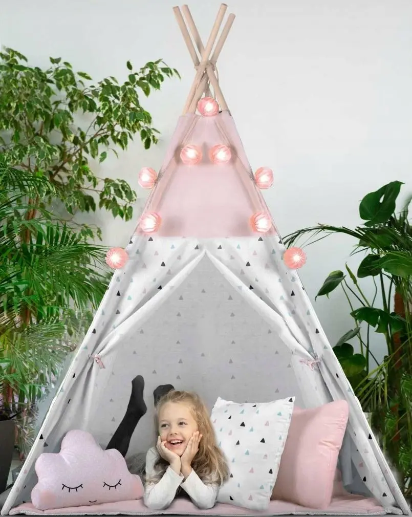 Cort pentru copii Nukido 740022 (Pink/White)