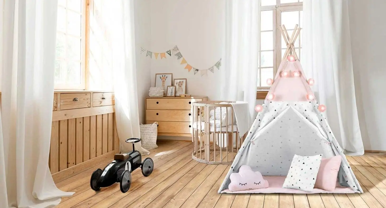 Cort pentru copii Nukido 740022 (Pink/White)