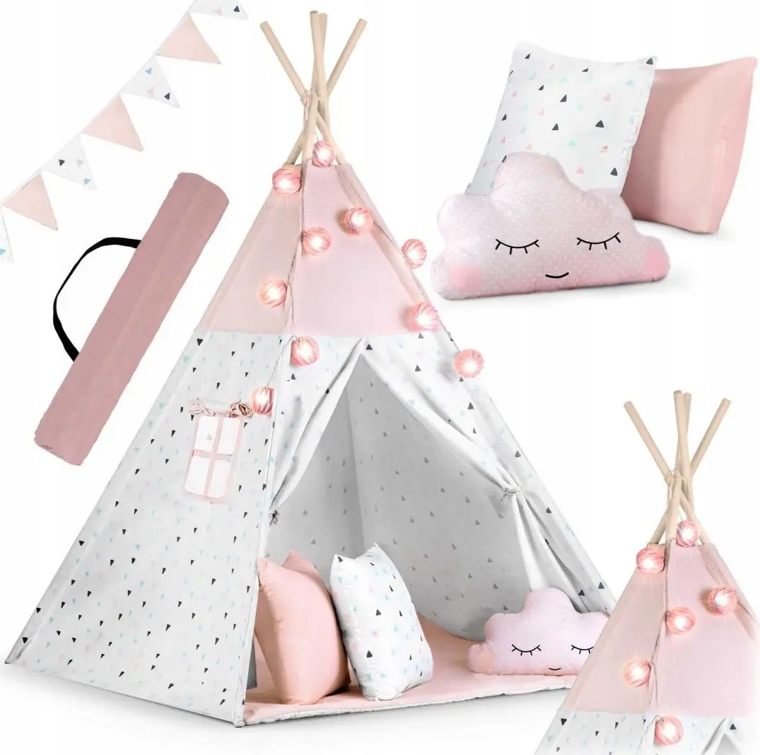 Cort pentru copii Nukido 740022 (Pink/White)