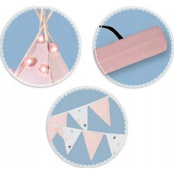 Cort pentru copii Nukido 740022 (Pink/White) Thumb