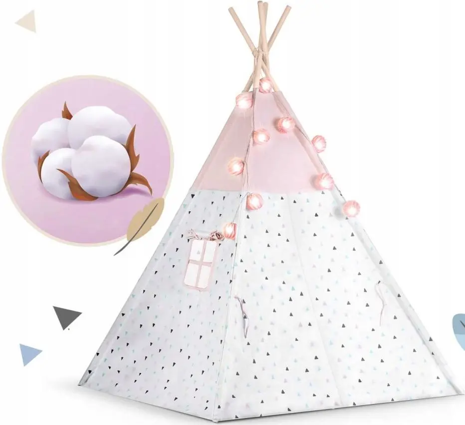 Cort pentru copii Nukido 740022 (Pink/White)