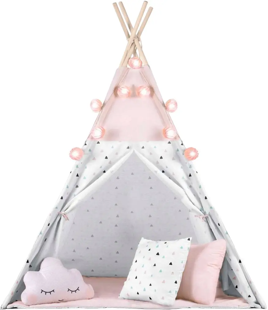 Cort pentru copii Nukido 740022 (Pink/White)