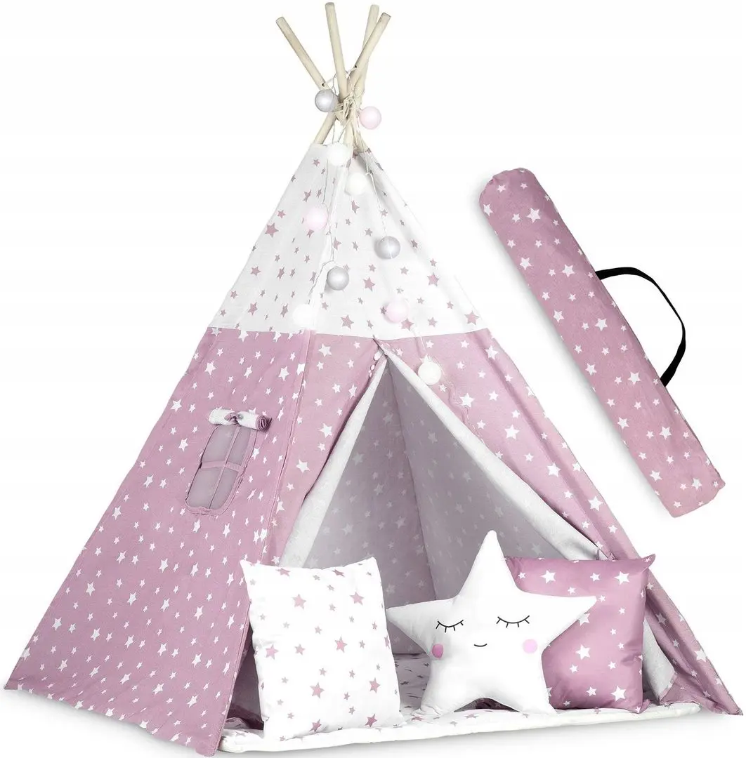 Cort pentru copii Nukido 740023 (Pink/White)