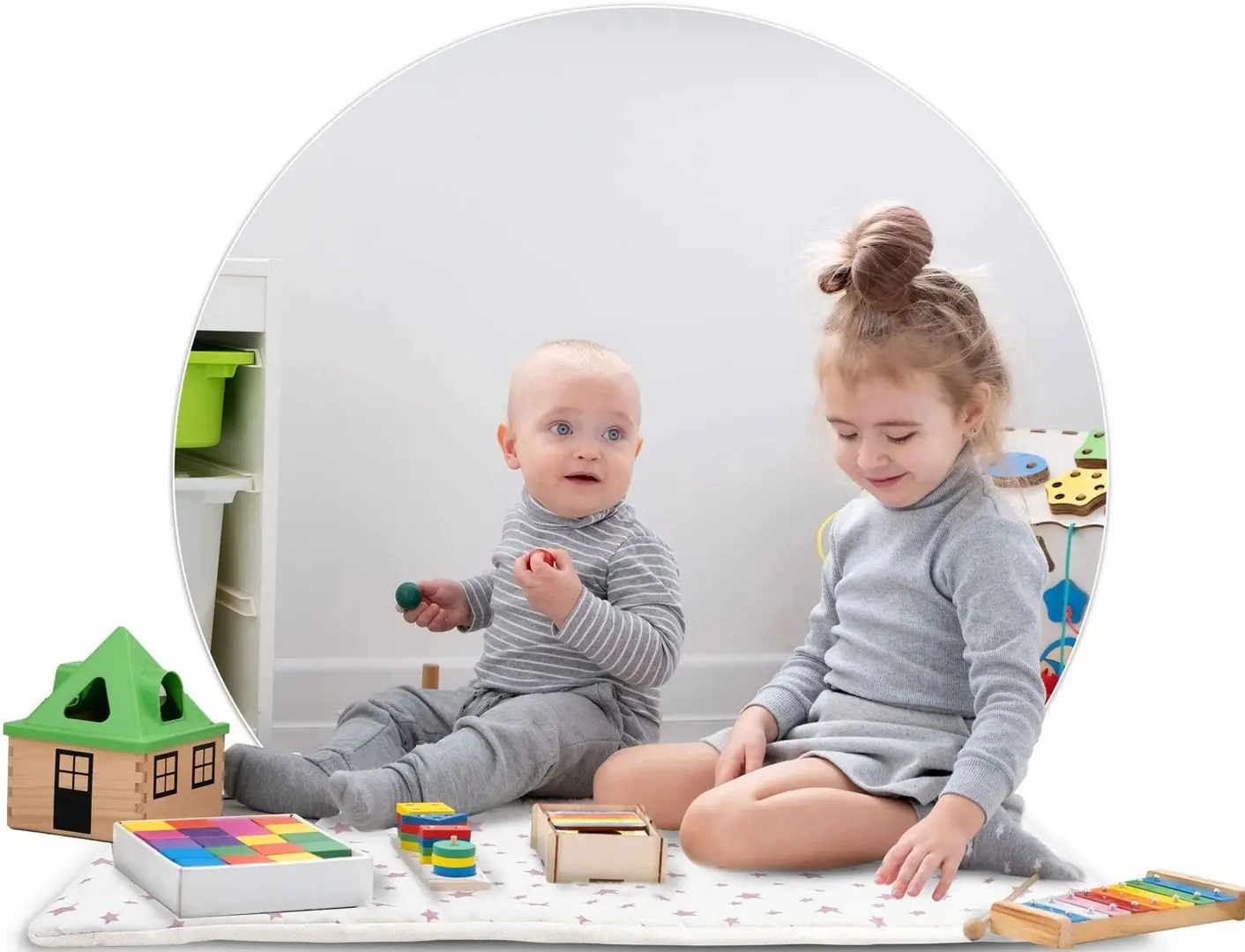 Cort pentru copii Nukido 740023 (Pink/White)