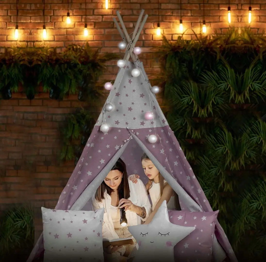 Cort pentru copii Nukido 740023 (Pink/White)