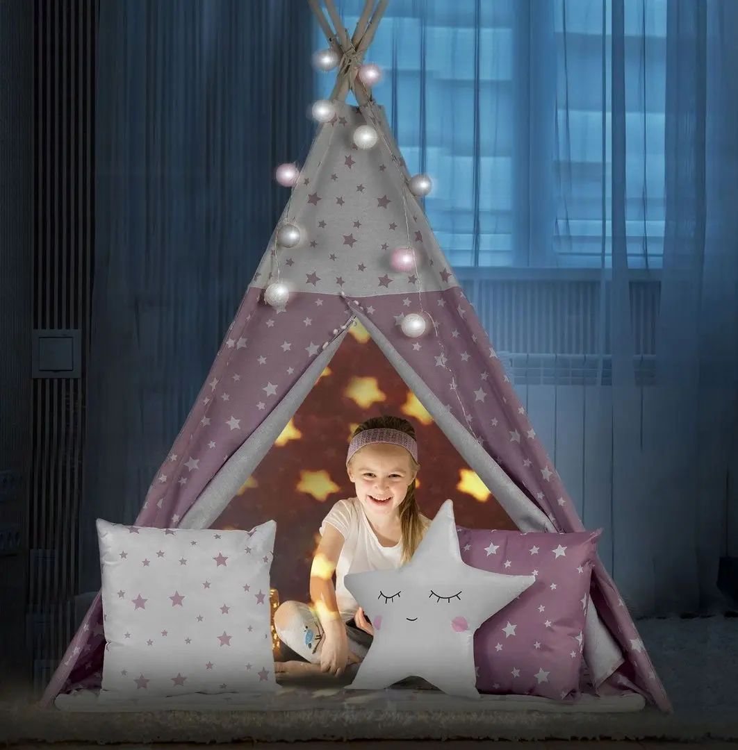 Cort pentru copii Nukido 740023 (Pink/White)